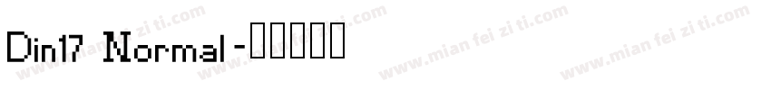 Din17 Normal字体转换
